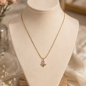 Pink Tulip Neckchain