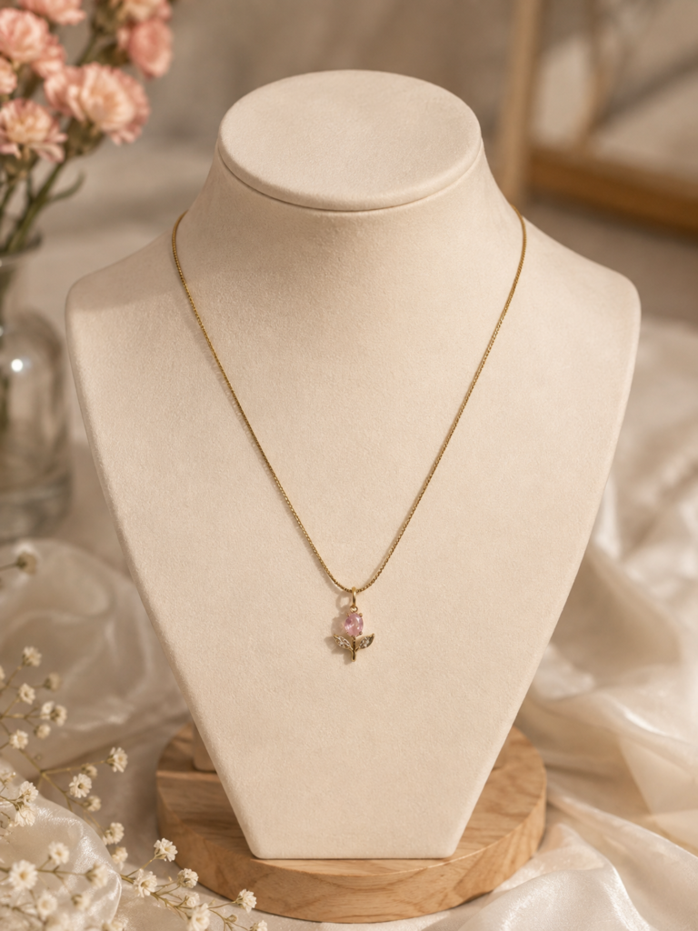 Pink Tulip Neckchain