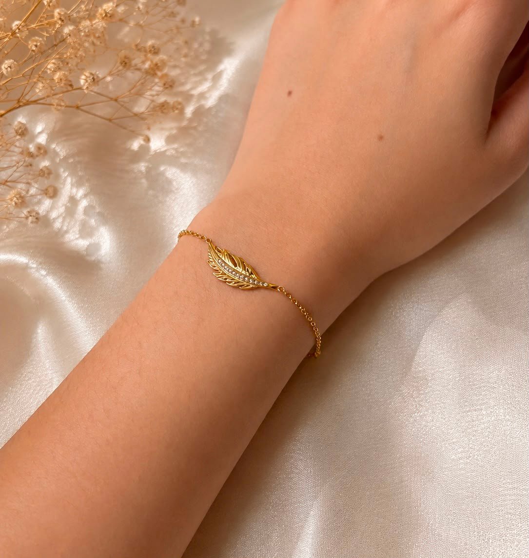 Feather Charm Bracelet - Image 2