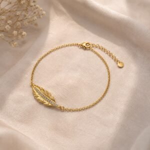 Feather Charm Bracelet