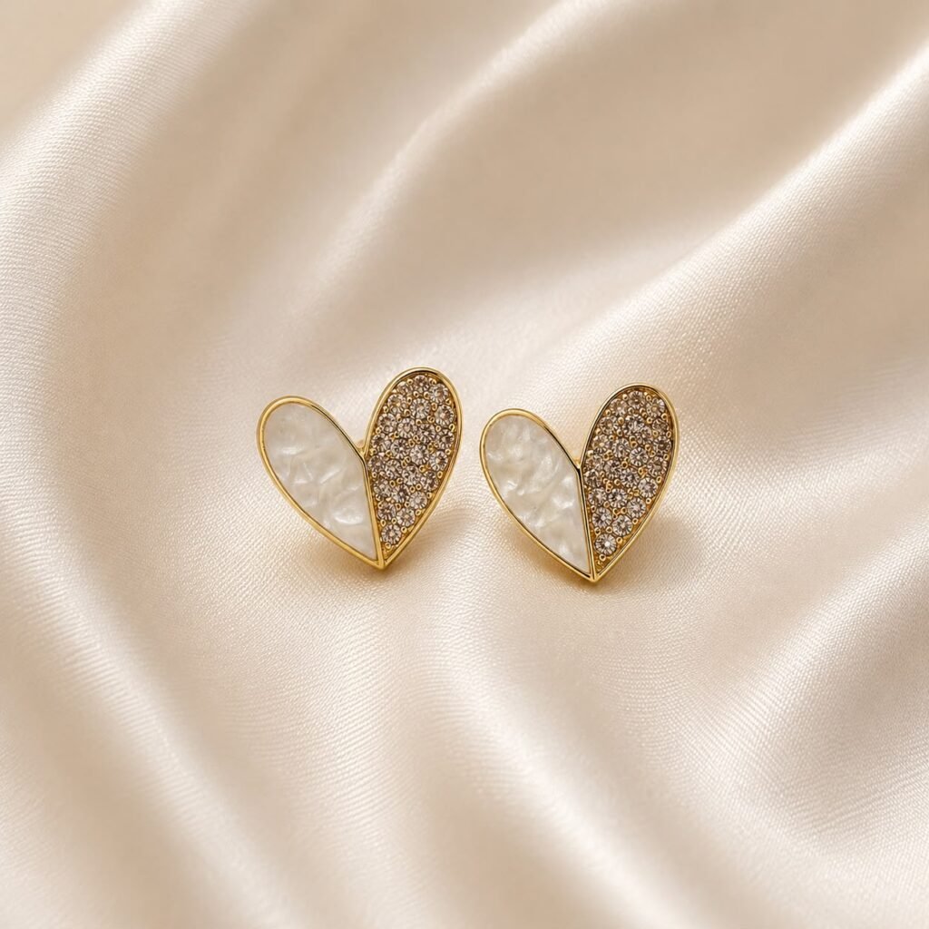 Heart Crystal Earrings
