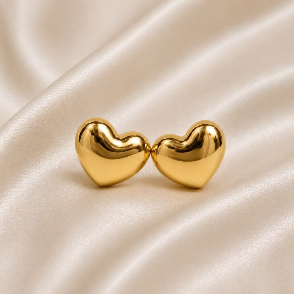Classic Heart Stud Earrings