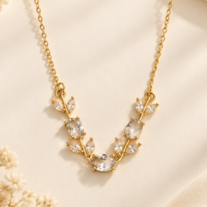 Crystal Bloom Tulip Necklace