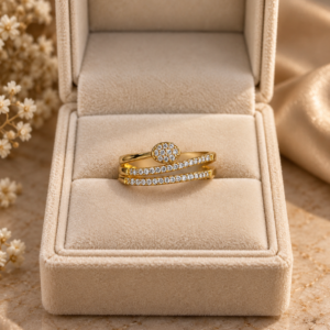 Golden Lumière Layer Ring