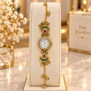 Emerald Charm Kashmiri Watch